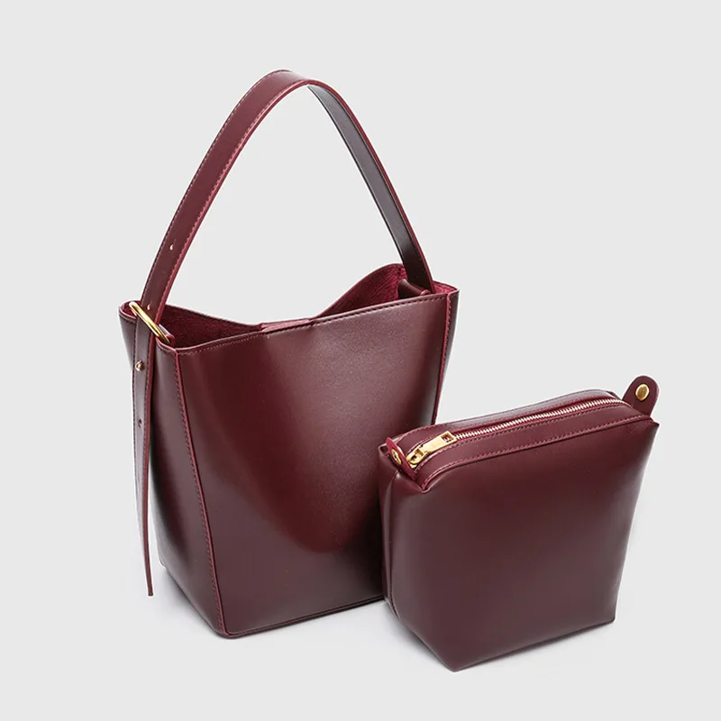 

Модная осенняя новая универсальная женская сумка-ведро, высококачественный стильный дизайн для поездок на работу, нишевая сумка через плечо на одно плечо