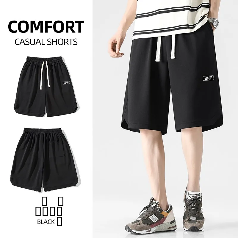 

Мужские шорты из ледяного шелка: летние, тонкие, свободные, быстросохнущие, спортивные, повседневные, средней длины, дышащие, прямого кроя