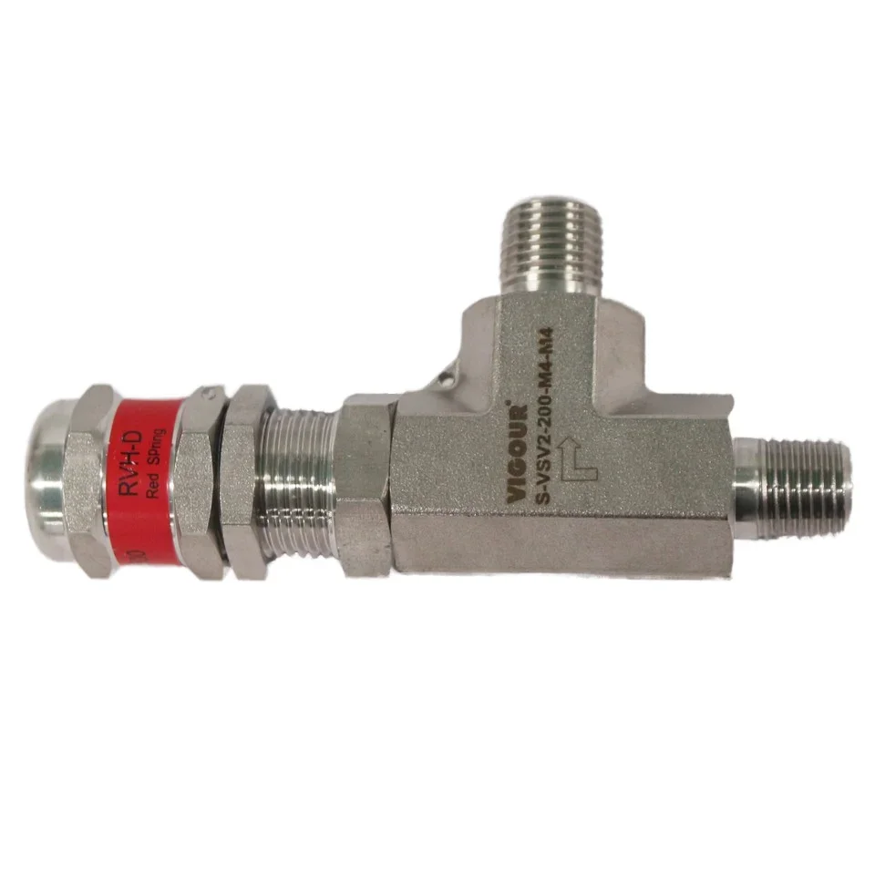 Stainless Steel Manual Proportional Relief Solenoid Valve for Liquid or Gas Service General Use Control Structure