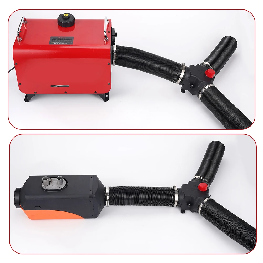 75mm 90mm Y-Verteiler mit verstellbarer Ventilklappe, Luftkanalanschluss für Diesel-Standheizung, Auspuffrohr-Auslass, Auto, Wohnmobil – Detail 5
