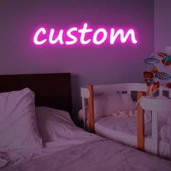 Custom Led Neon Sign Gift for Kid Custom Name Sign Wedding Wall Art Decor Neon Signs Room Decoration Personalized LED Neon Light