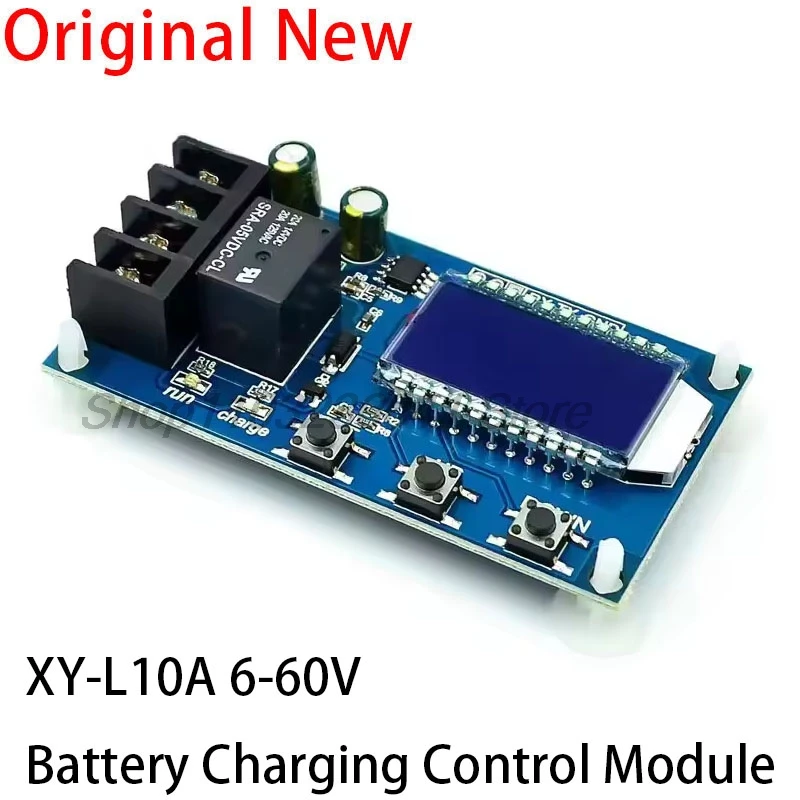 XY-L10A 6-60V 10A Lead-acid Solar Storage Battery Charge Controller Module Protection Board charger Time Switch Battery Capacity