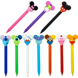 Disney Mickey Gel Pen 10pcs Black Hand Account Mickey Cute Mouse Office Signature Pen School Students Kawaii Writing Stationer