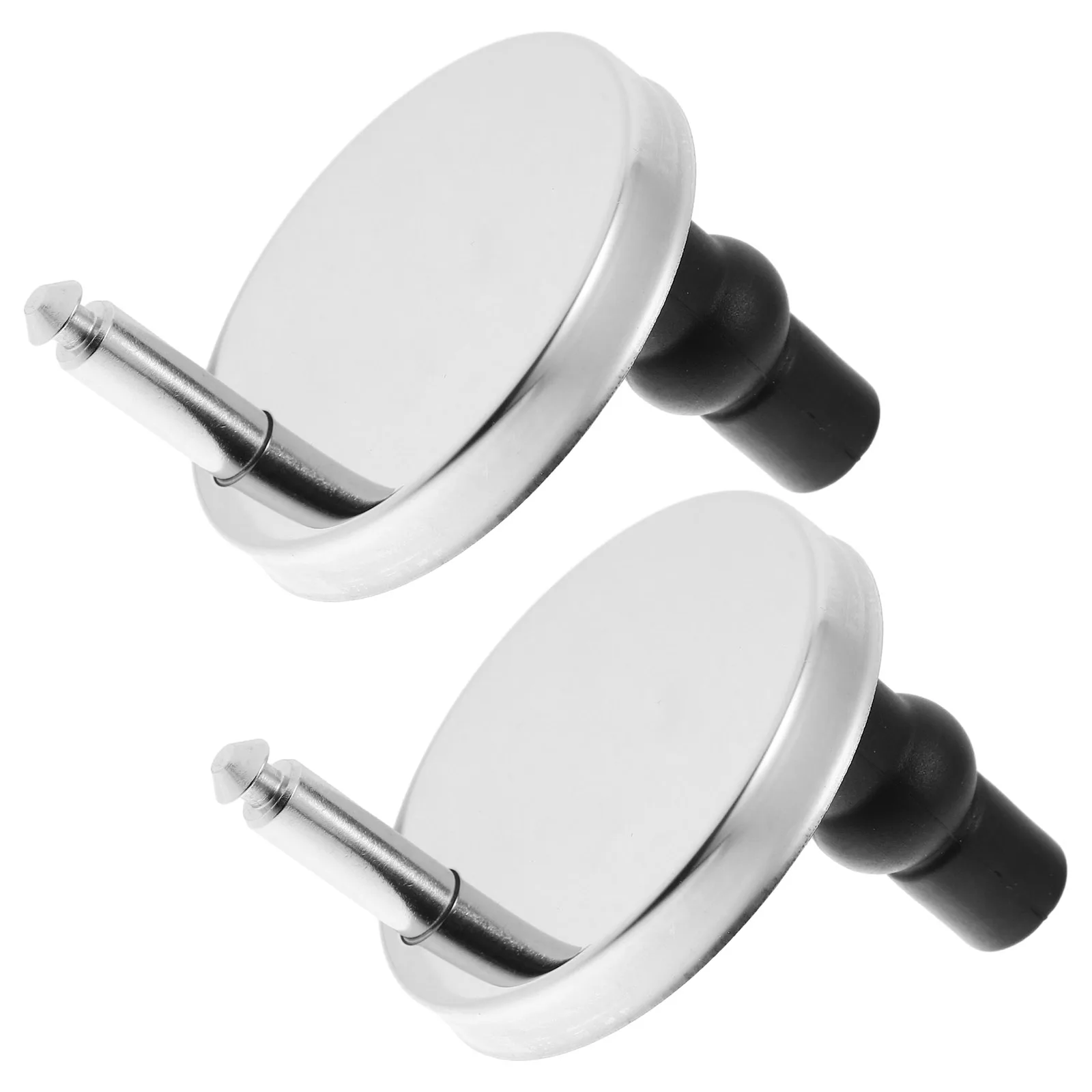

2 Sets Seat Hinges 60mm Q Feet Tops Toilet Seat Screws Stainless Steel Screws Replacement Parts Bathroom Fixtures