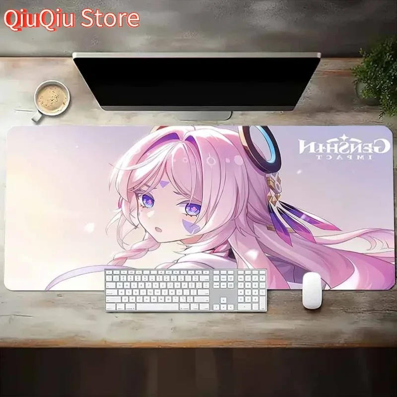 

1 шт. ACMALCO моющийся нескользящий резиновый коврик для мыши с розовыми волосами в стиле аниме - прочный коврик для офиса и игрового стола, доступ премиум-класса для ПК