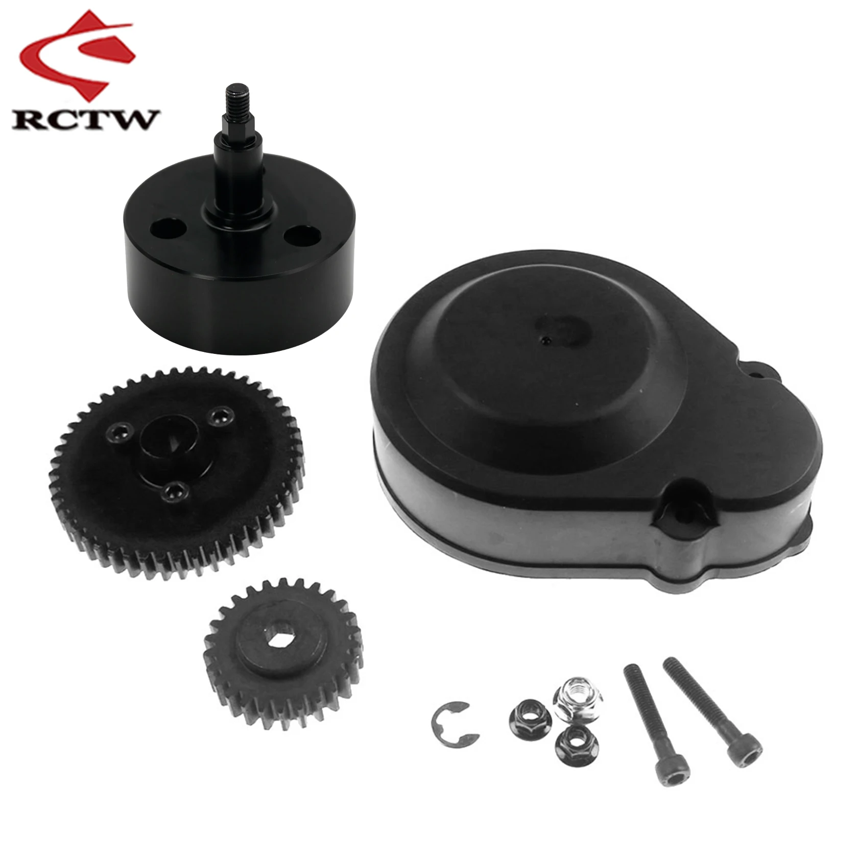 Metalen 48T/26T Super High Speed Gear Kit of koppelingsbelset voor 2-speed twee-speed versnellingssysteem voor 1/5 Hpi Rovan Km Baja 5B 5T 5SC