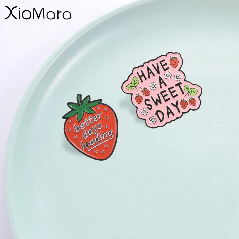 Strawberry Theme Badge,