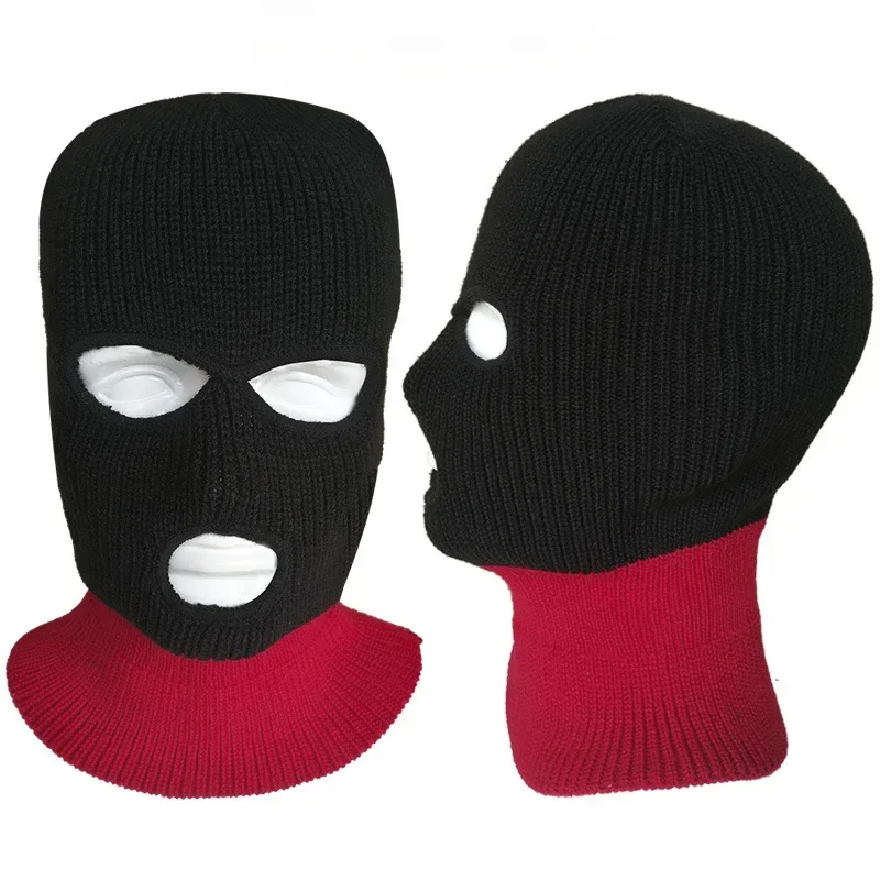 

Полнолицевая 3-луночная зимняя тактическая маска, лыжная маска, Балаклава, зимняя кепка, мотоциклетный полный шлем