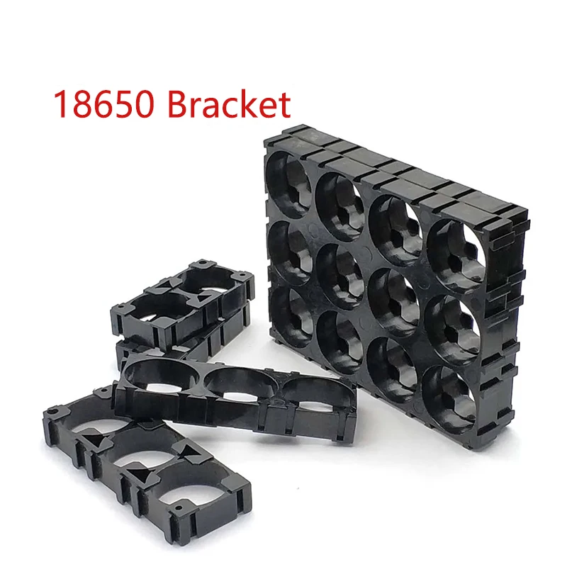 100Pcs 18650 Lithium Battery Holder Plastic Battery Pack Bracket Cylindrical Cell Battery Stand Cell Spacer For DIY Fixed Batte