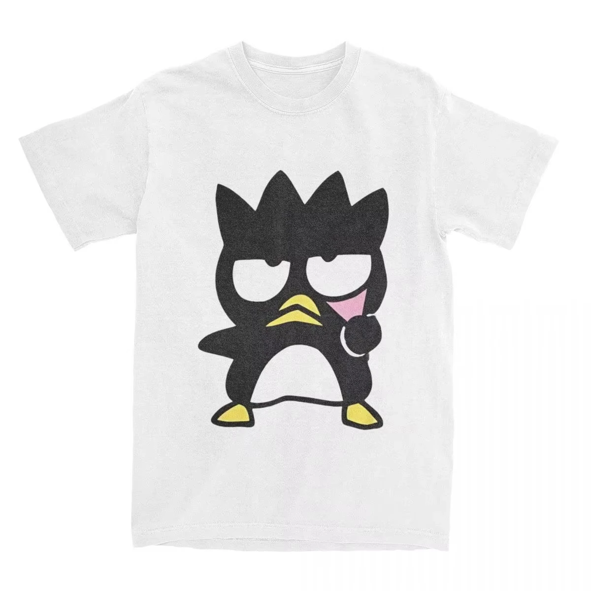 

Penguin Anime Badtz Maru for Men Women T Shirts Tee Shirt Short Sleeve Round Neck T-Shirt 100% Cotton Birthday Present Clothing