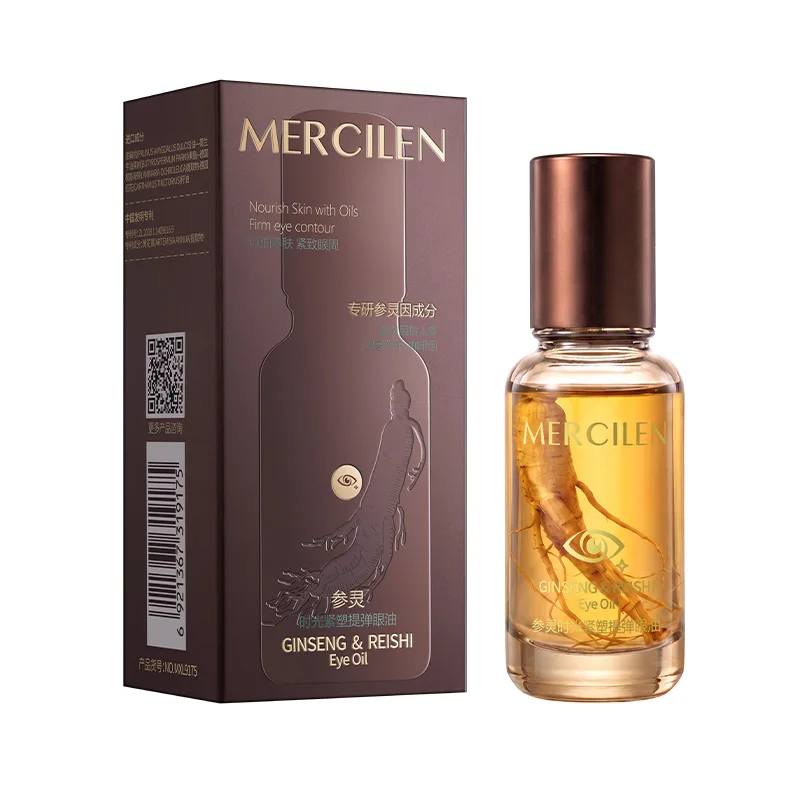 Mercilen Ginseng and Ganoderma Eye Essence Oil 18ml, Contains Caffeine, Plant-Derived Squalane, and Plant Extracts. It Moisturizes, Firms, and Brightens the Eyes, with a Smooth, Cooling Roll-On Application That Fits the Contour of the Eye Area, Quickly Lifts the Skin Around the Eyes, and Bids Farewell to Dullness and Dryness, Increasing Skin Elasticity. It Is Suitable for All Skin Types view 6