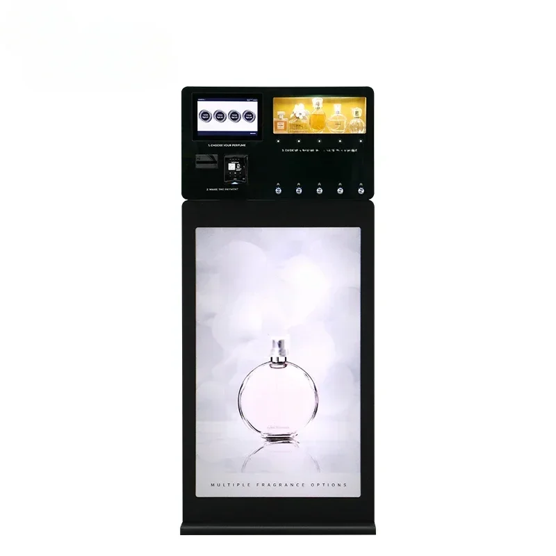 fully automatic cosmetics products standing perfume sprays vending machine with stand for sale
