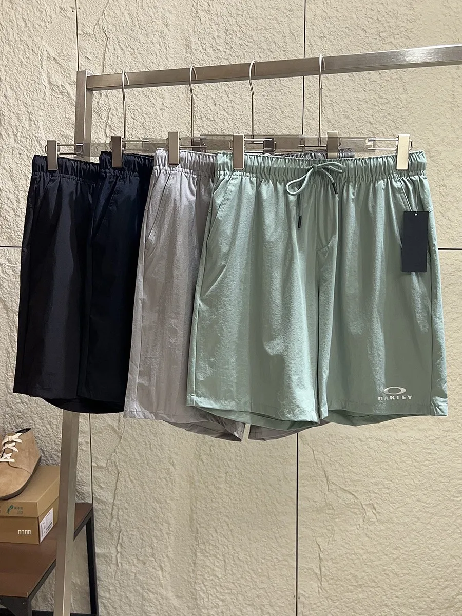 

Qui Dry Breathable Reflective Men's Outdoor Sports Running Fitn Casual Five-Quarter orts Summer Lightweight Straight Leg