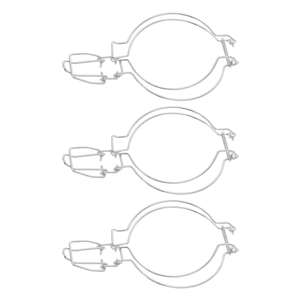 

3 Pcs Sealing Can Buckle Glass Jar Metal Sealer Stainless Steel Wire Clamp Lock Canning Clip
