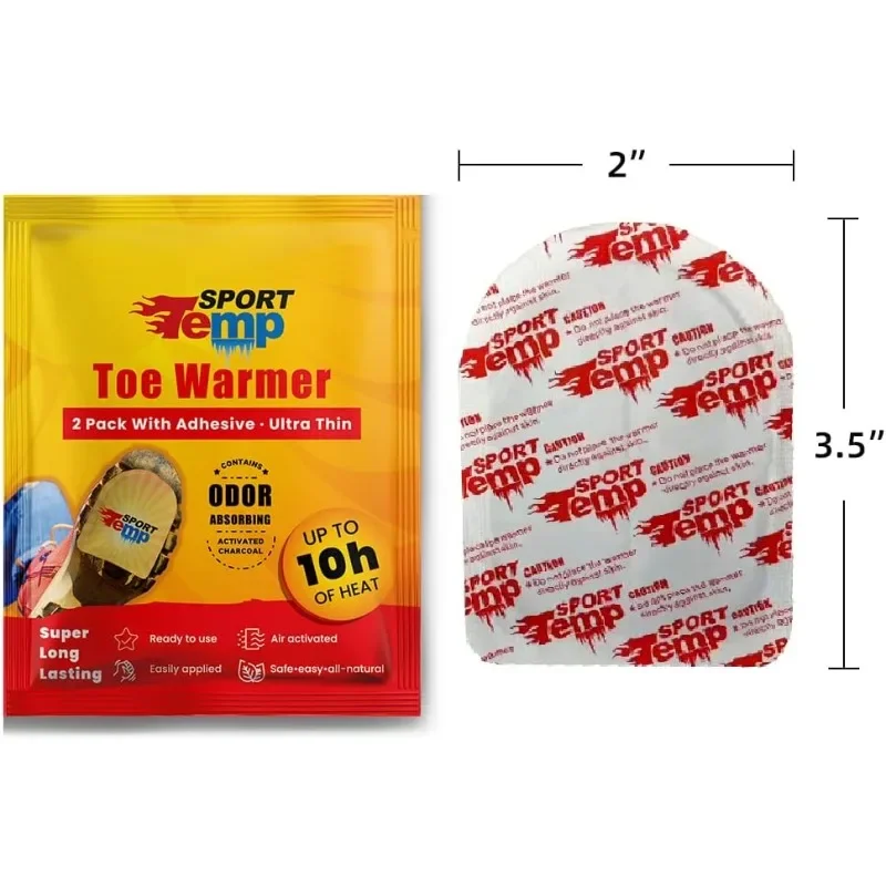 

Грелки для пальцев ног — до 10 часов нагрева, легко наносится с помощью клея. Ультратонкие, простые, полностью естественные. Спортивная температура, 180 пар.