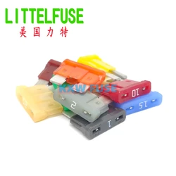 10pcs 1A 2A 3A 4A 5A 7.5A 10A 15A 20A 25A 30A 35A 40A ATOF Automotive Blade Fuse Littelfuse 257/287 32V Medium Size Car Fuse