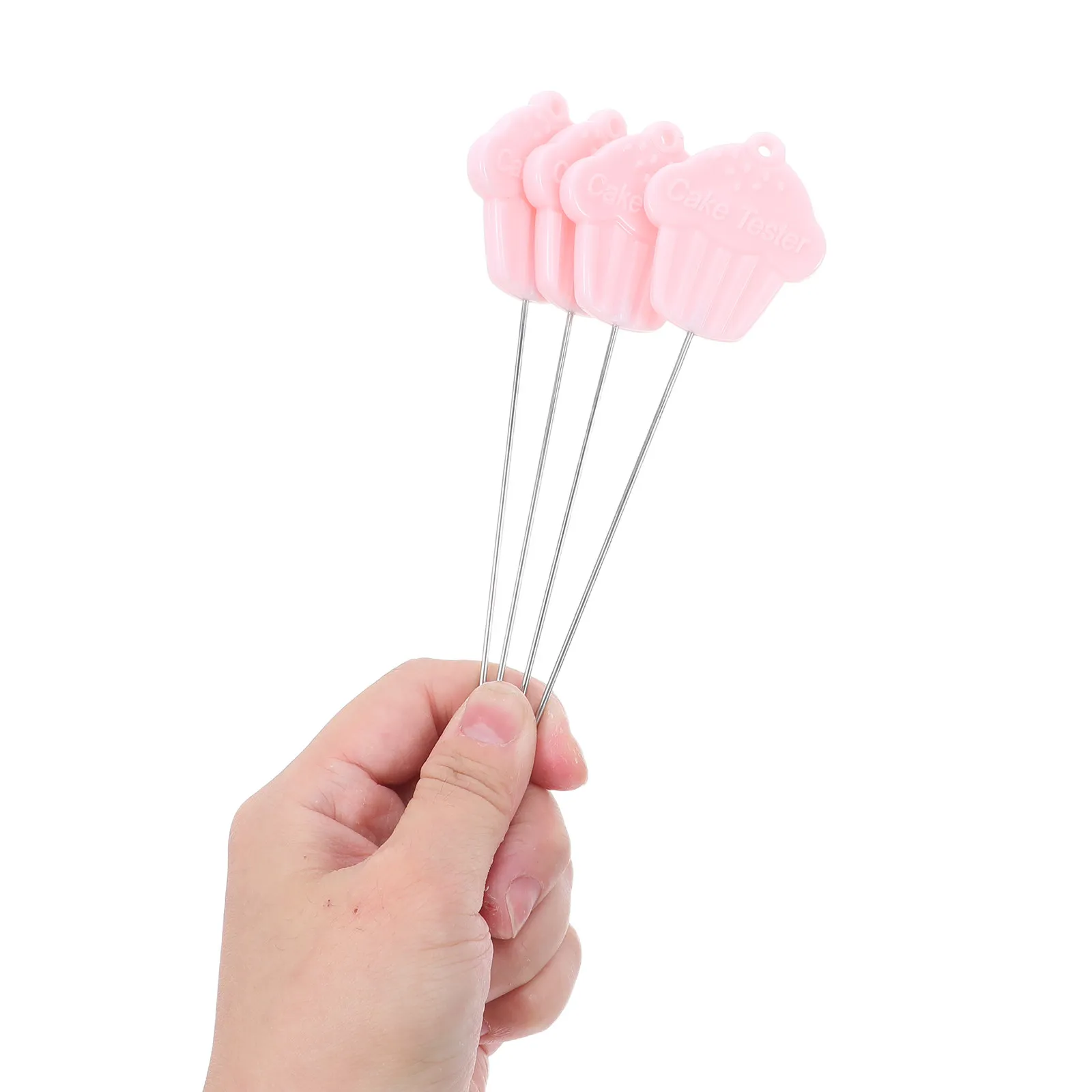 4Pcs Reusable Stainless Steel Cake Testing Needle Precise Doneness Checker for Baking Thermometer Substitute Muffin Cupcake