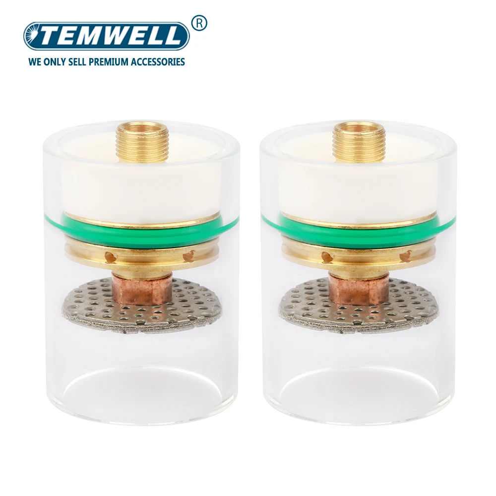 Welders Tig Nozzle Kit Torch Kit Argon Arc Tool Easy Operate for WP-17/18/26 Gas Lens Glass Cup Welding Accessories