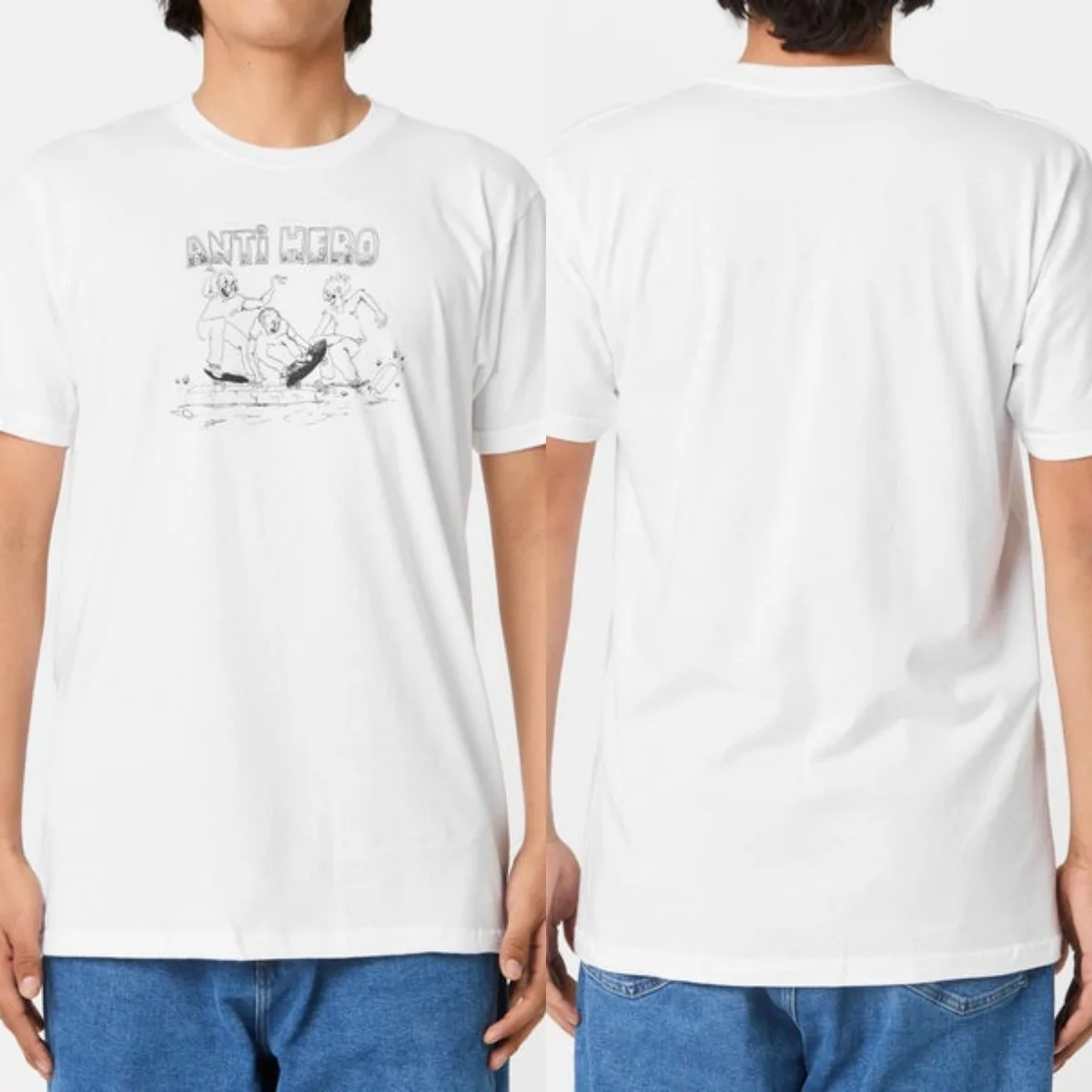 New Anti Outdoor Hero Graphic Cotton T-shirt Unisex Summer Short Sleeve Fashion Brand Tee Luxury Casual Vintage Tees
