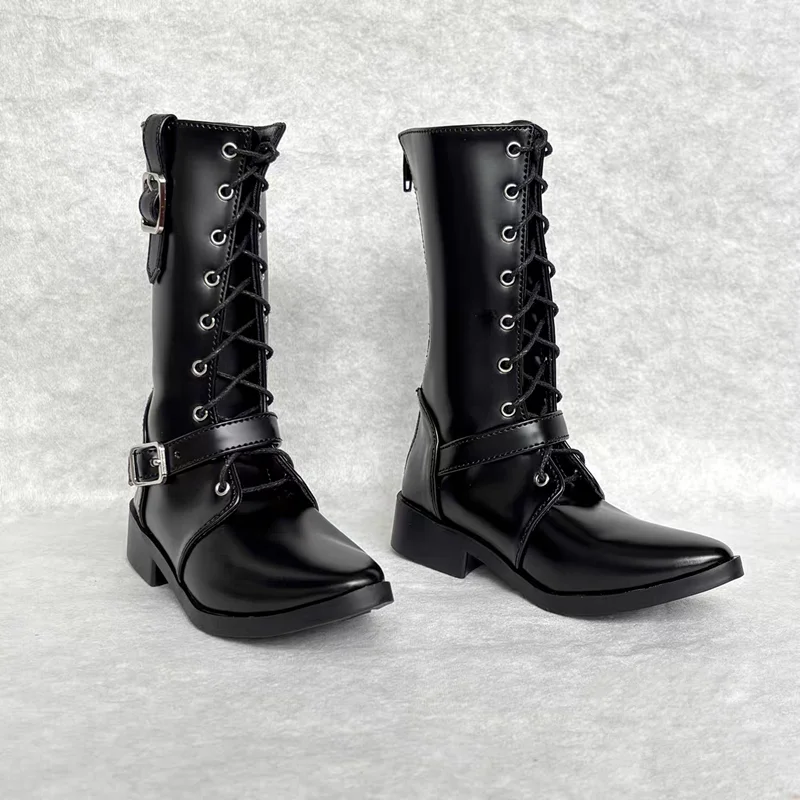 

BJD doll shoes are suitable for dz75id75 uf1.0 Aolingshi yc77 size new men's pointed boots for daily wear, black