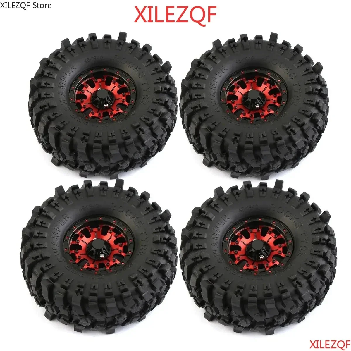 

1.9 Metalen Beadlock Velgen en Crawler Banden voor 1:10 RC Crawler TRX4 Axiale Gen8 SCX10 III SCX10 90047 Tamiya cc01