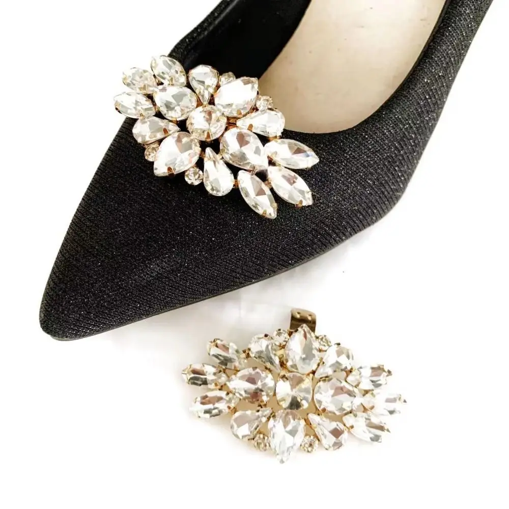 

Accessories Wedding Shoe Decorations Clip High Heel Bride Shiny Clips Removable Rhinestone Women's Bag Decoration