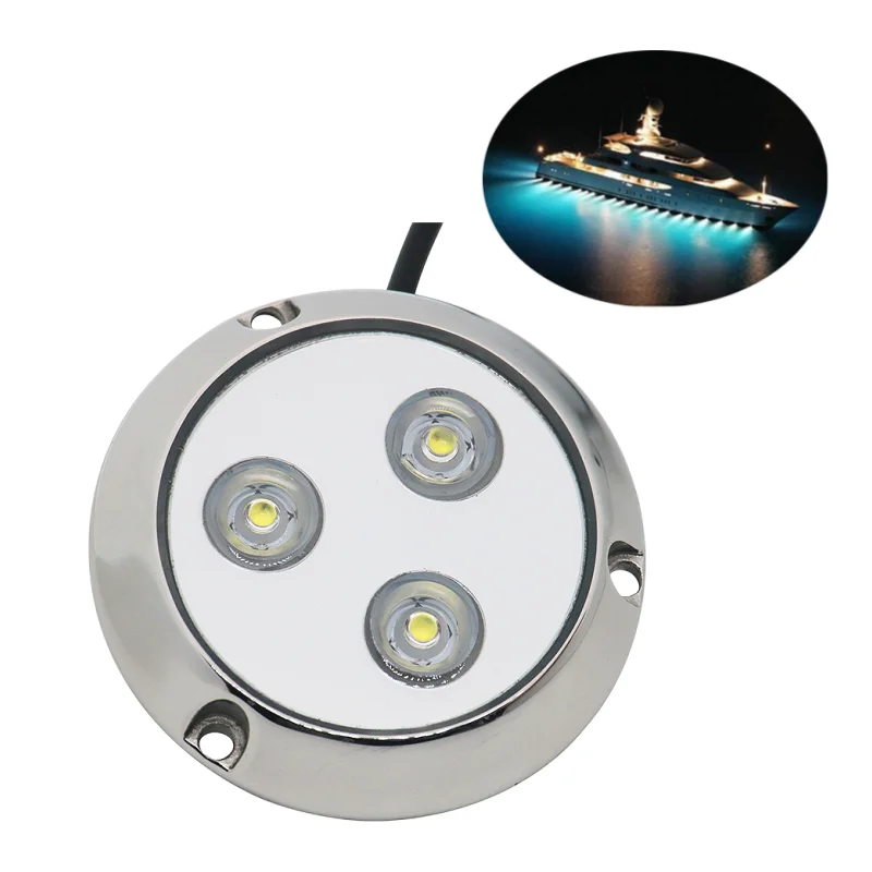 

IP68 Waterproof LED Underwater Boat Light Swimming Pool Lamp Dock Yacht Outdoor 9W 30W Marine Ship Hardware Accessories