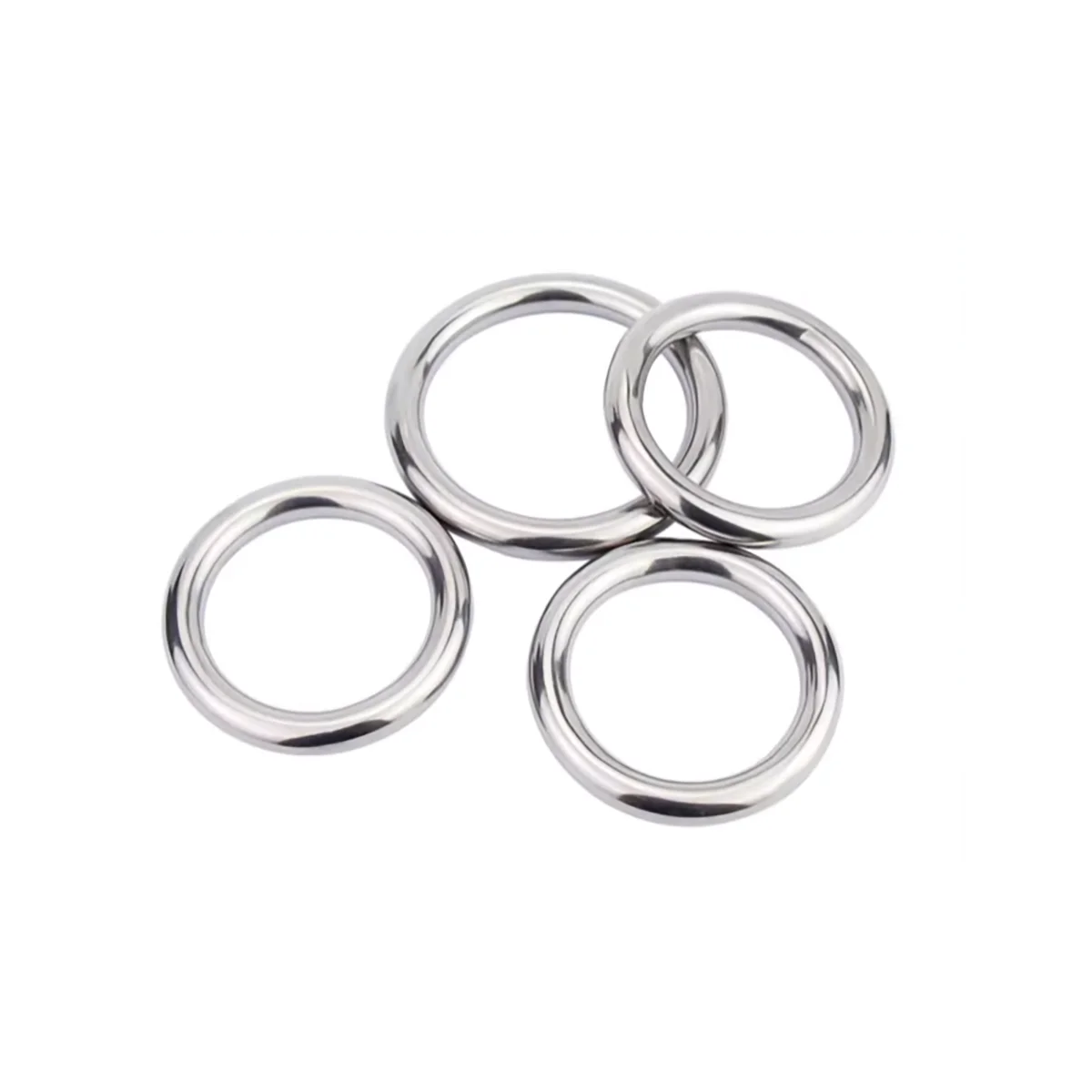 304 STAINLESS STEEL SEAMLESS CIRCULAR RING O-RING SOLID RING YOGA CONNECTION SEAMLESS STEEL RING M3-M8