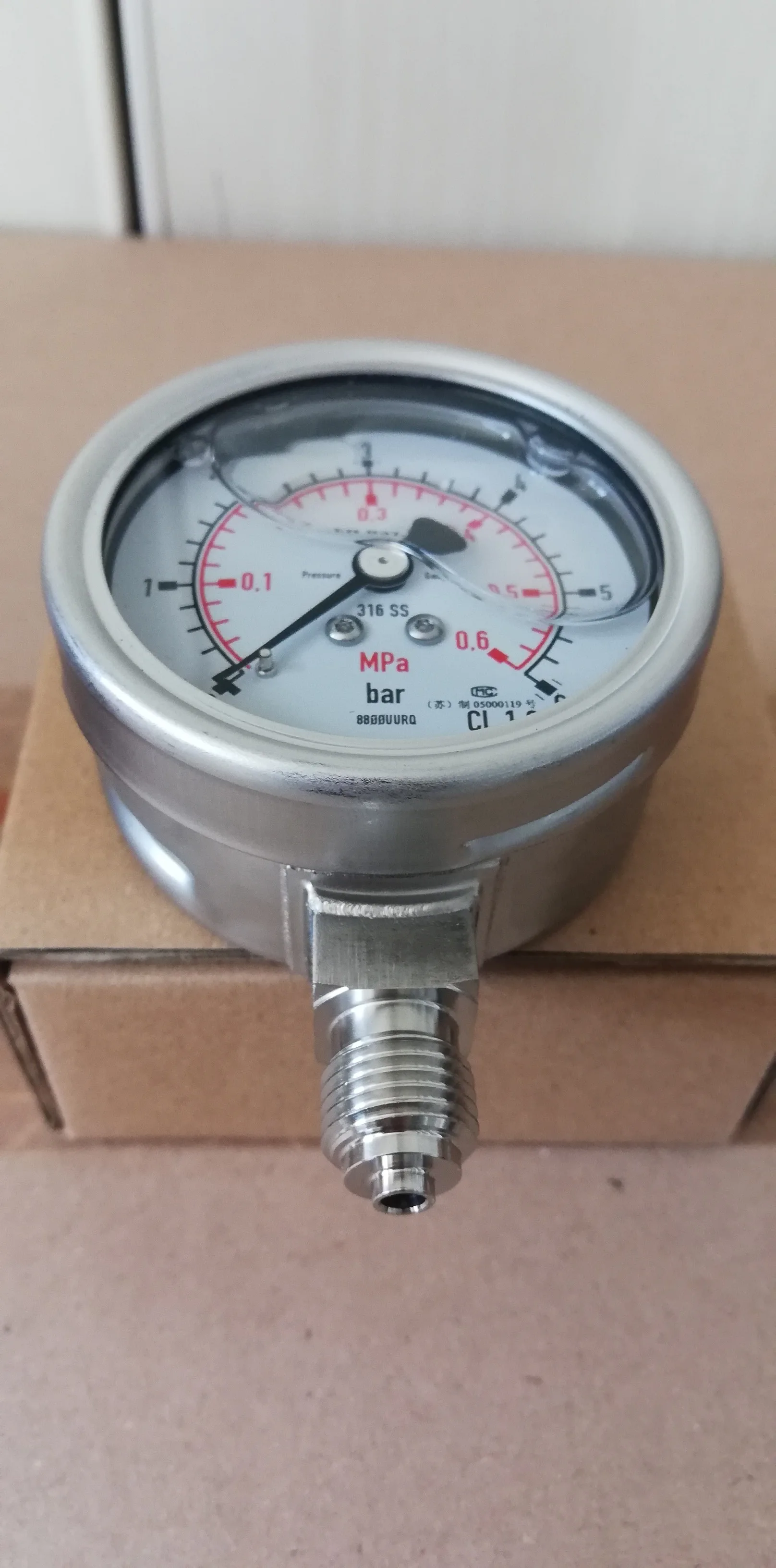 Original/Axial Radial/All Stainless Steel Safety Pressure Gauge 233/232.30.063