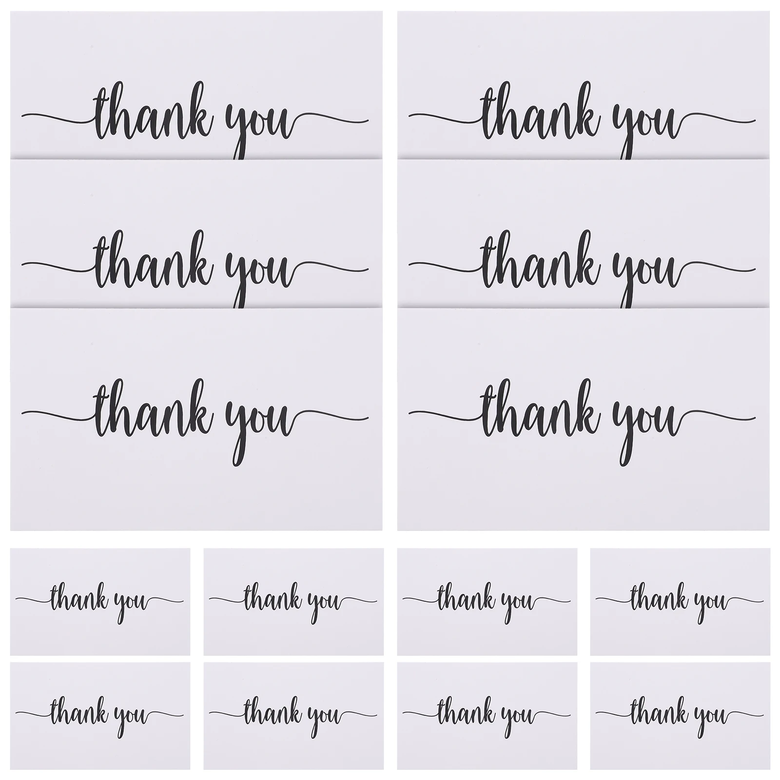

150pcs Gratitude Cards Thick Paper Professional Thank You Cards Bulk Gift Customers Wedding Small Shop Retail Stores Online