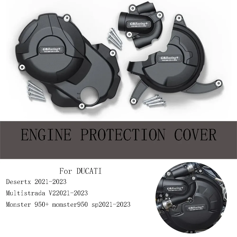 Capa de proteção do motor da motocicleta, Ducati Monster 950 + Monster 950 SP 2021-2023 MULTISTRADA V2 2021-2023 DESERTX 2021-2023