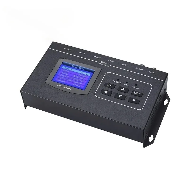 Single Channel DVB-T HD Encoder Modulator HDMI-Compatible To RF Coax Digital TV Modulation Equipment