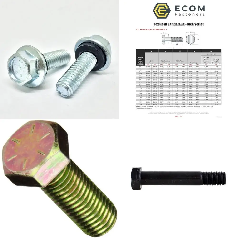 مسامير فولاذية مطلية بالزنك من الدرجة 8 مع غسالات مطاطية لبناء سلة الحبوب 100 شفة #1