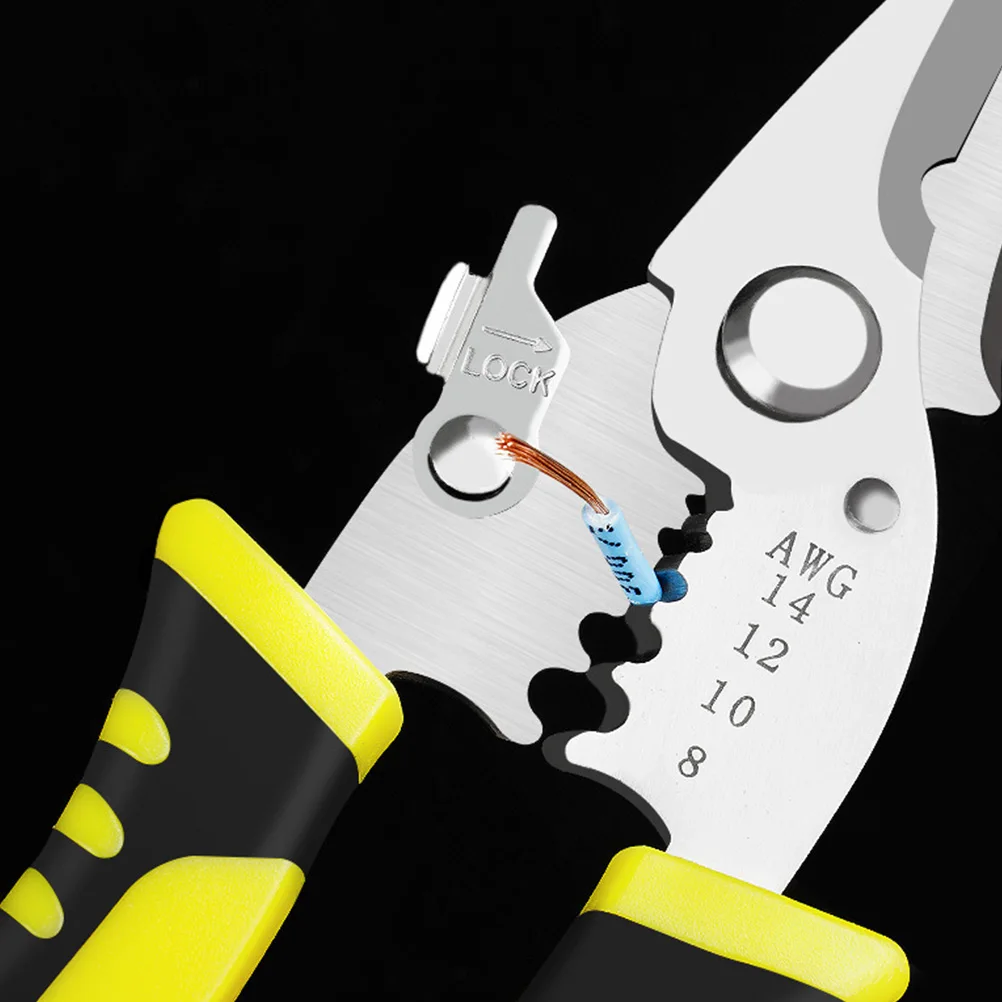 

Multifunction Striping Scissor High-Class Chromium Vanadium Steel Slip Resistant Handle Smooth Cutting Household Wire Stripper