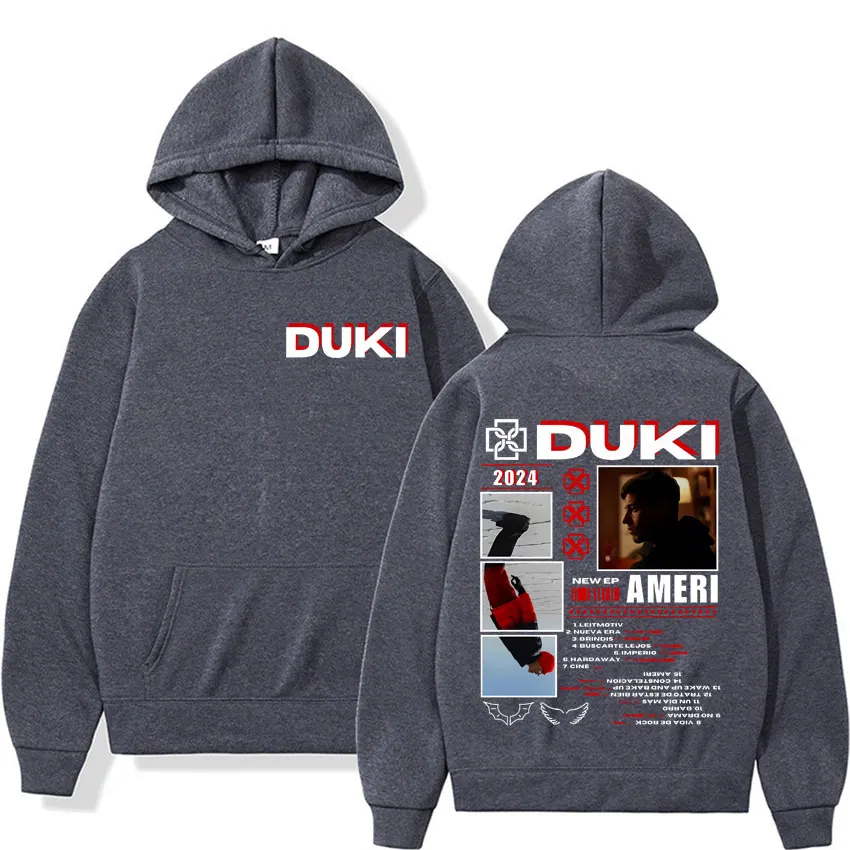 Rapper Duki Music Album Tour 2024 Hoodies for Men Autumn/Winter Fashion Hoodie Unisex Casual High Quality Sweatshirts Pullovers