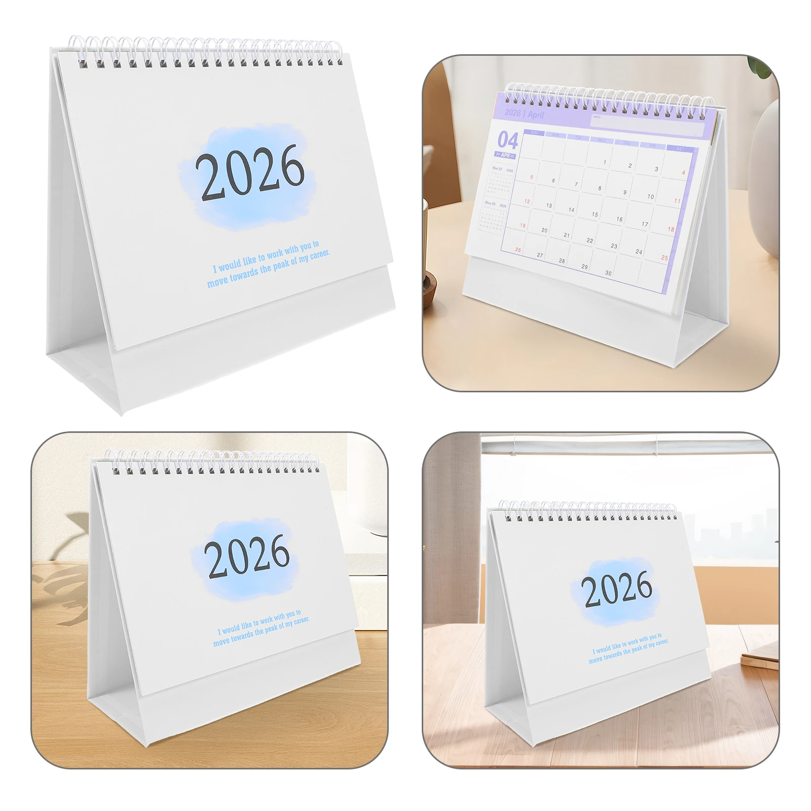 

2026 Desk Mini Standing Flip Calendar July 2025 To Dec 2026 Purple For Office Home School Use Printed Calendar