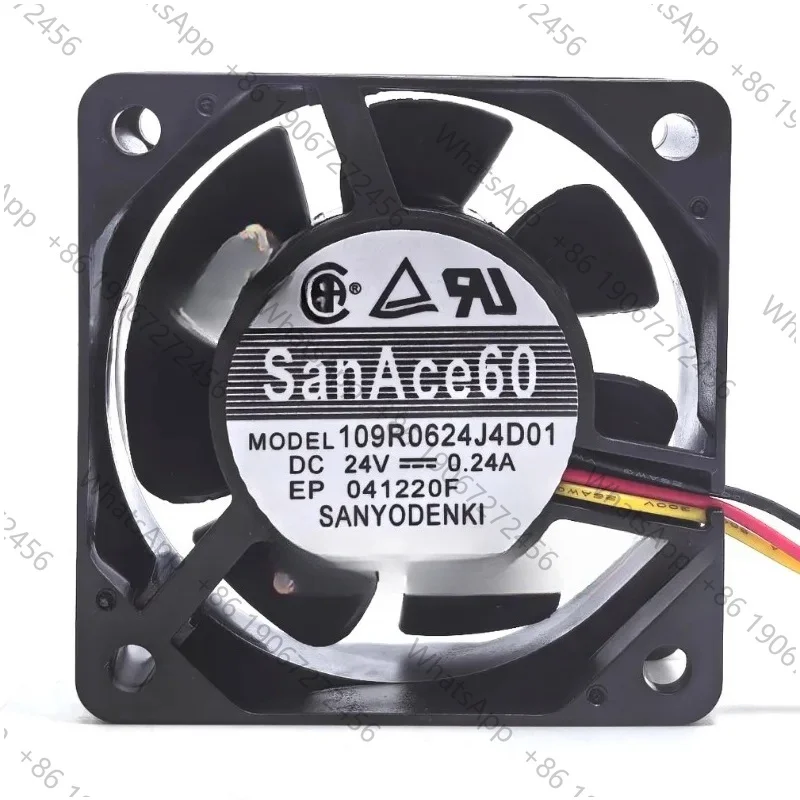 Cooler Fan for 109R0624J4D01 24V 6025 Inverter Cooling Fan 60*60*25MM