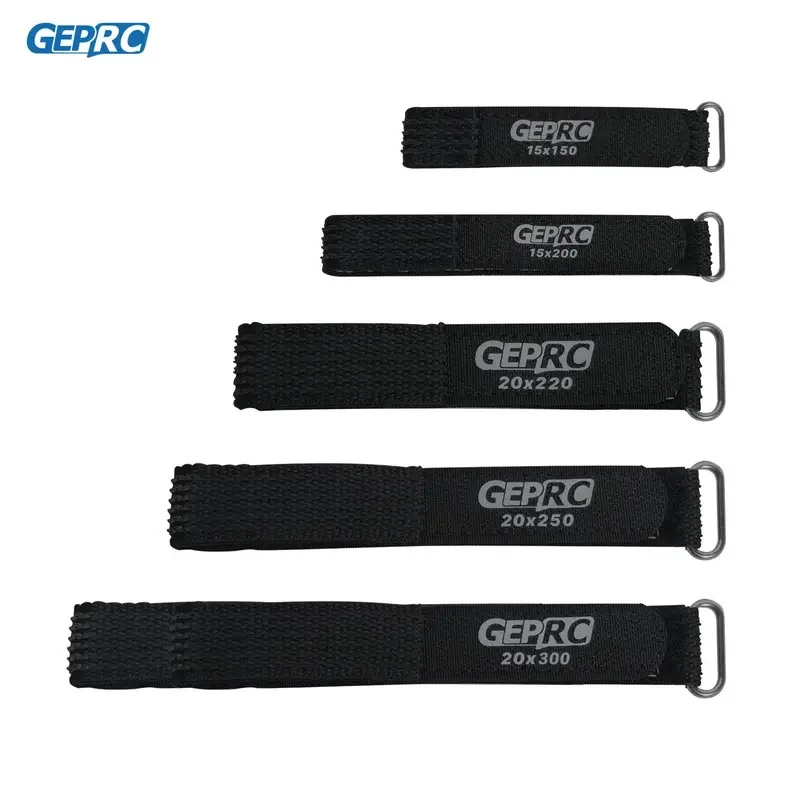 GEPRC-Correa de nailon para batería Lipo, cinta adhesiva reutilizable para atar cables, FPV, RC, herramientas de fijación