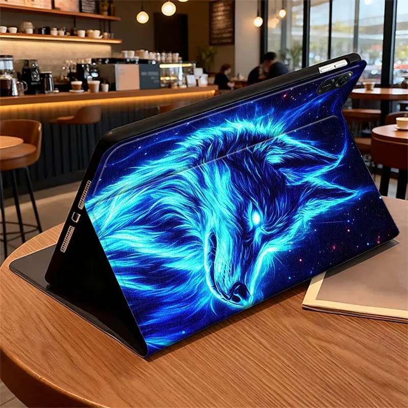 

Wolf Art Creative Pattern Tablet Case For Huawei Honor Pad 5 10 GT2 GT X9 X9a V9 X8a 9 V8 MagicPad 3 13 Foldable