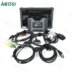Super MB Pro M6+ Diagnosis Tool Full Package for Benz Diagnostic Tool Support for BMW Aicoder and ESYS+Getac F110 Tablet