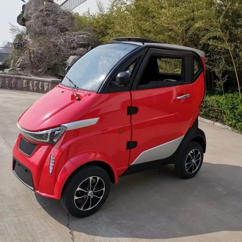 Electric Adult Tricycle Bike 4 Wheel Enclosed Cabin Electric Car Vehicle