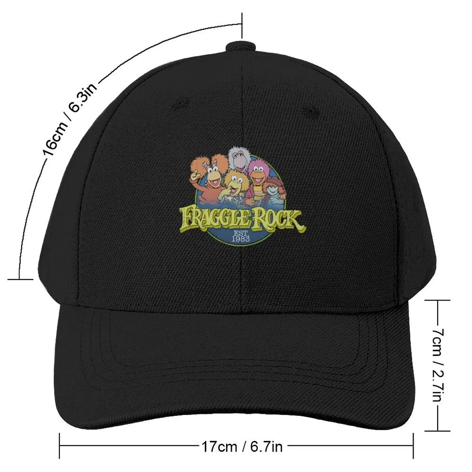 Fraggle Rock Band Vintage 80s Baseball Cap Thermal Visor Military Cap Man Vintage Gentleman Hat Men's Luxury Women's