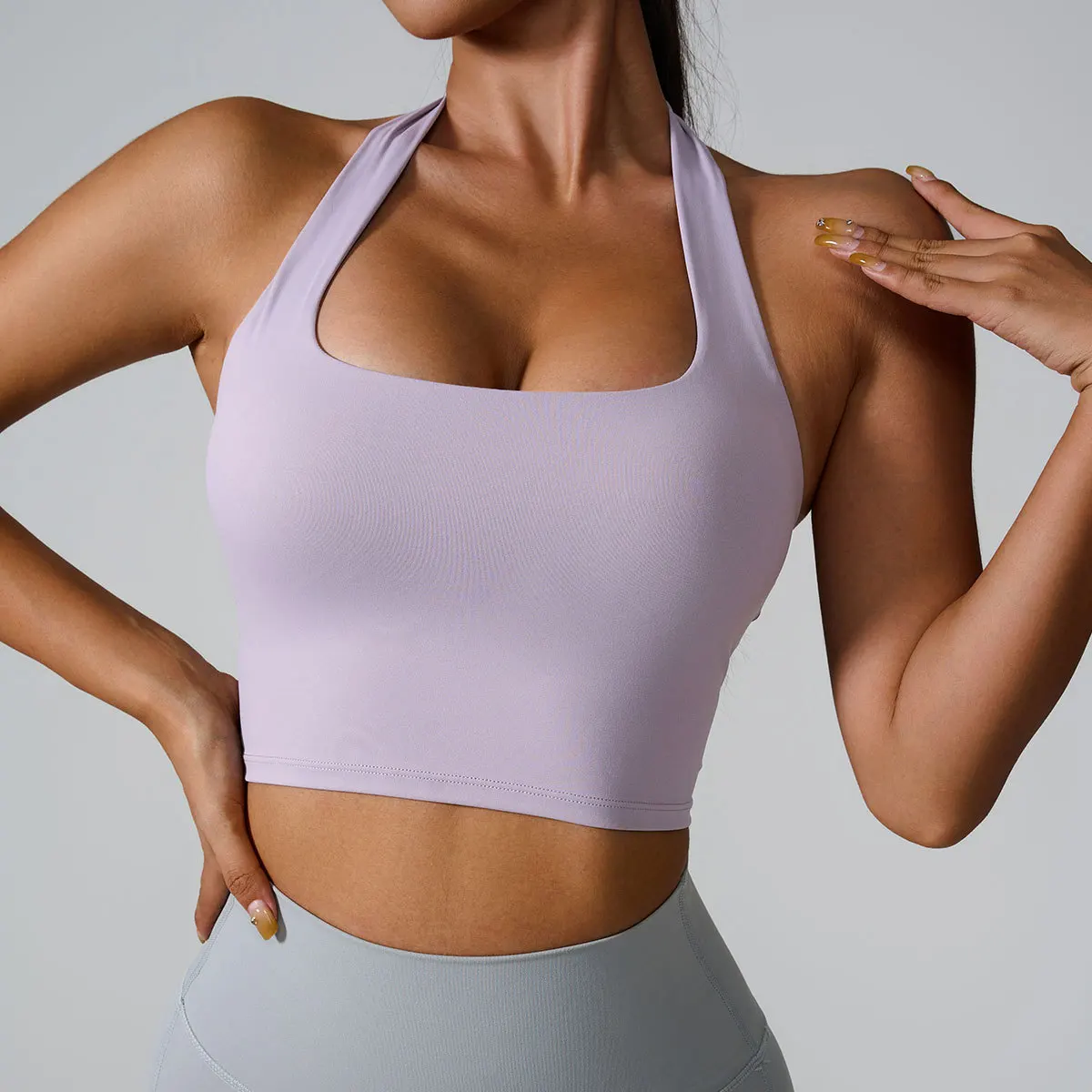 Sports Top Woman Gym Neck Sports Bra Gather Running Fitness Neck Vest Sexy Sugar Yoga Clothes Workou Top Running Sportswear