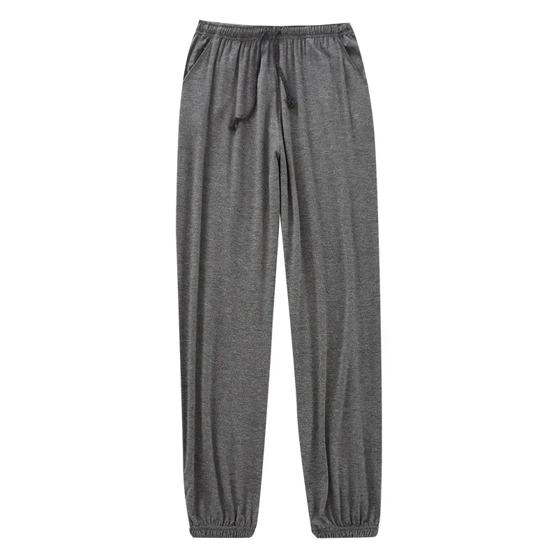 Pijamas japoneses para hombre, pantalones de modal para el hogar, pantalones cónicos elásticos sueltos, pantalones de pijama de talla grande,