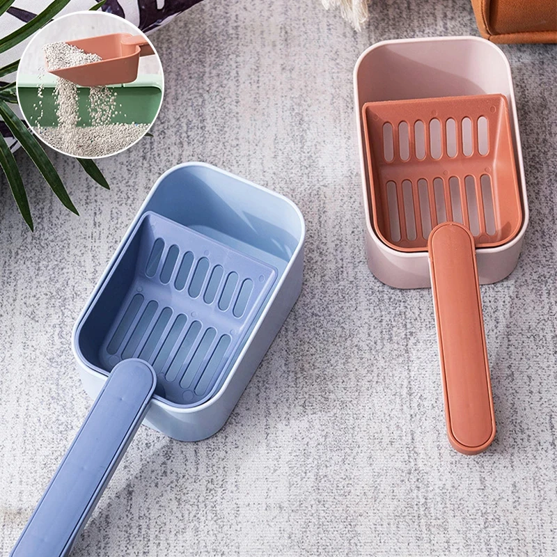 Cat Litter Scoop Self-cleaning Cat Litter Box Shovel Kitty Toilet Clean Tool for Litter Tray Sandboxes Shovel Sand Cats Supplies