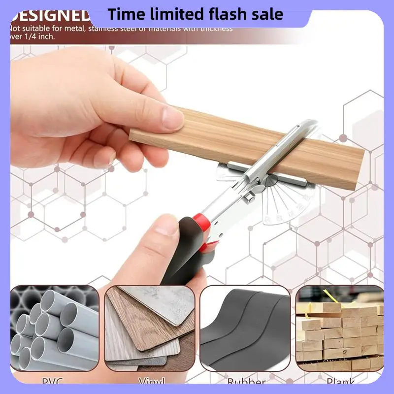 

A40T Angle Miter Shears Cutter Tool Handheld High Carbon Steel Trunking Shears Forcutting Molding Trim