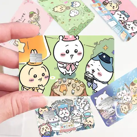 Anime Chiikawas Anmie 100% Hot Sale Amine Credit Debit Bank Card Bus Card Film Skin Sticker