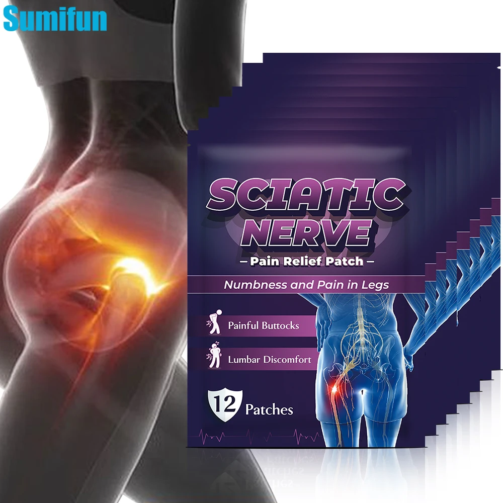 

36/96Pcs Sumifun Sciatica Pain Relief Patch Treat Piriformis Hip Pain Arthritis Muscle Soreness Orthopedic Health Care Sticker