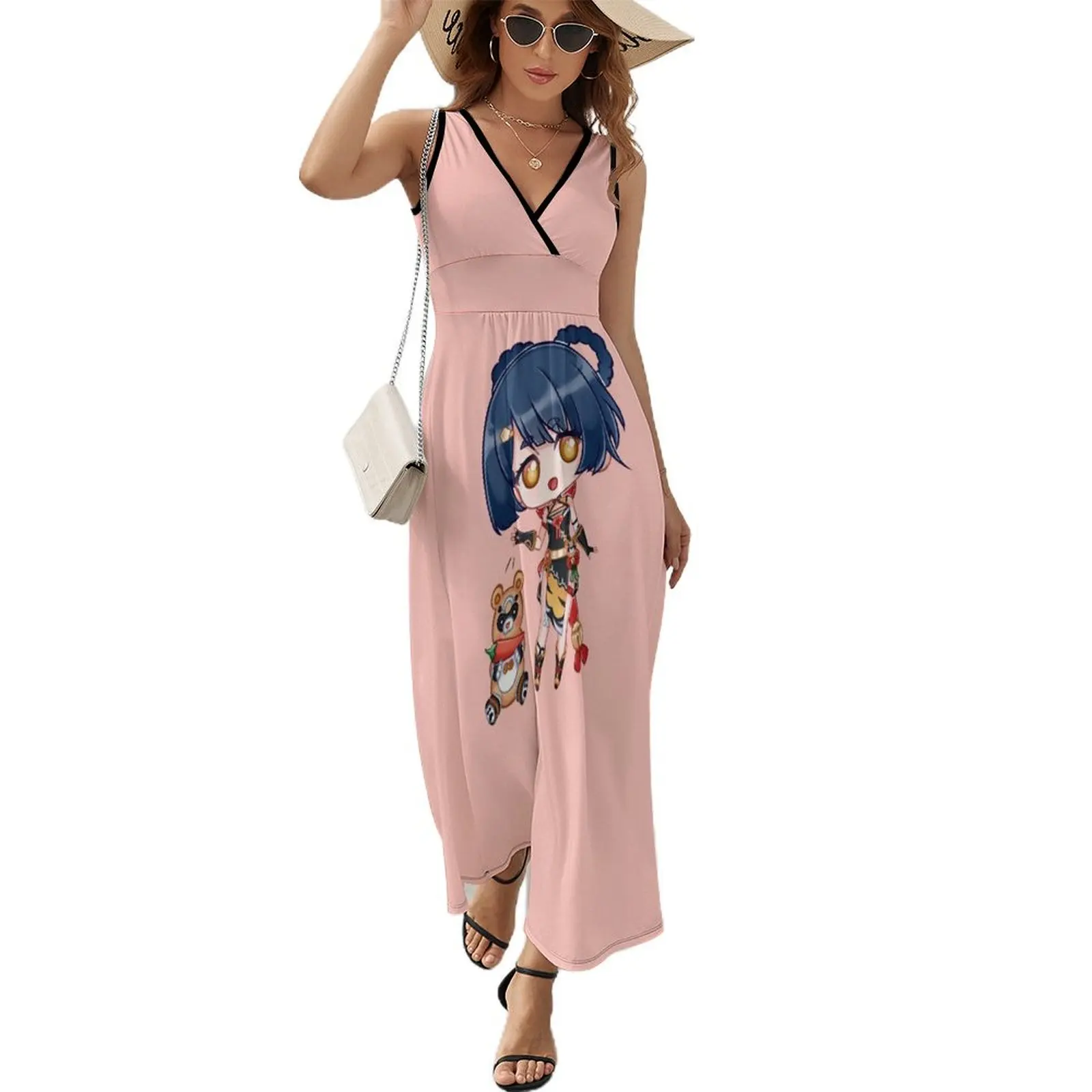 

Xiangling chibi Sleeveless Dress dress Women's summer suit wedding dresses for woman dress dresses