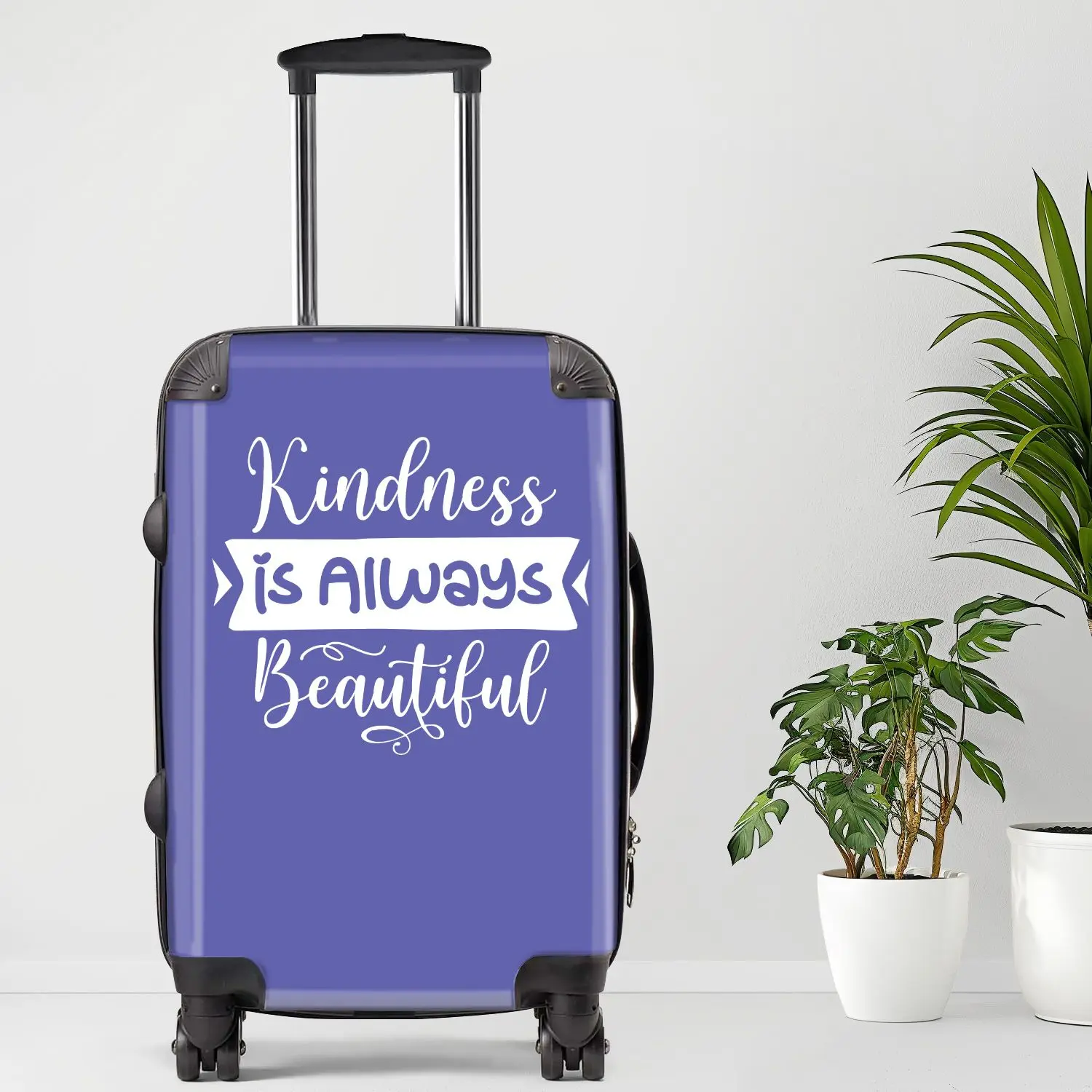 

Kindness Is Always Beautiful Luggage, 20/24/28 Inch Luggage, Carry-On, Custom Luggage, Luggage Set, Suitcase, Travel, Vacation,